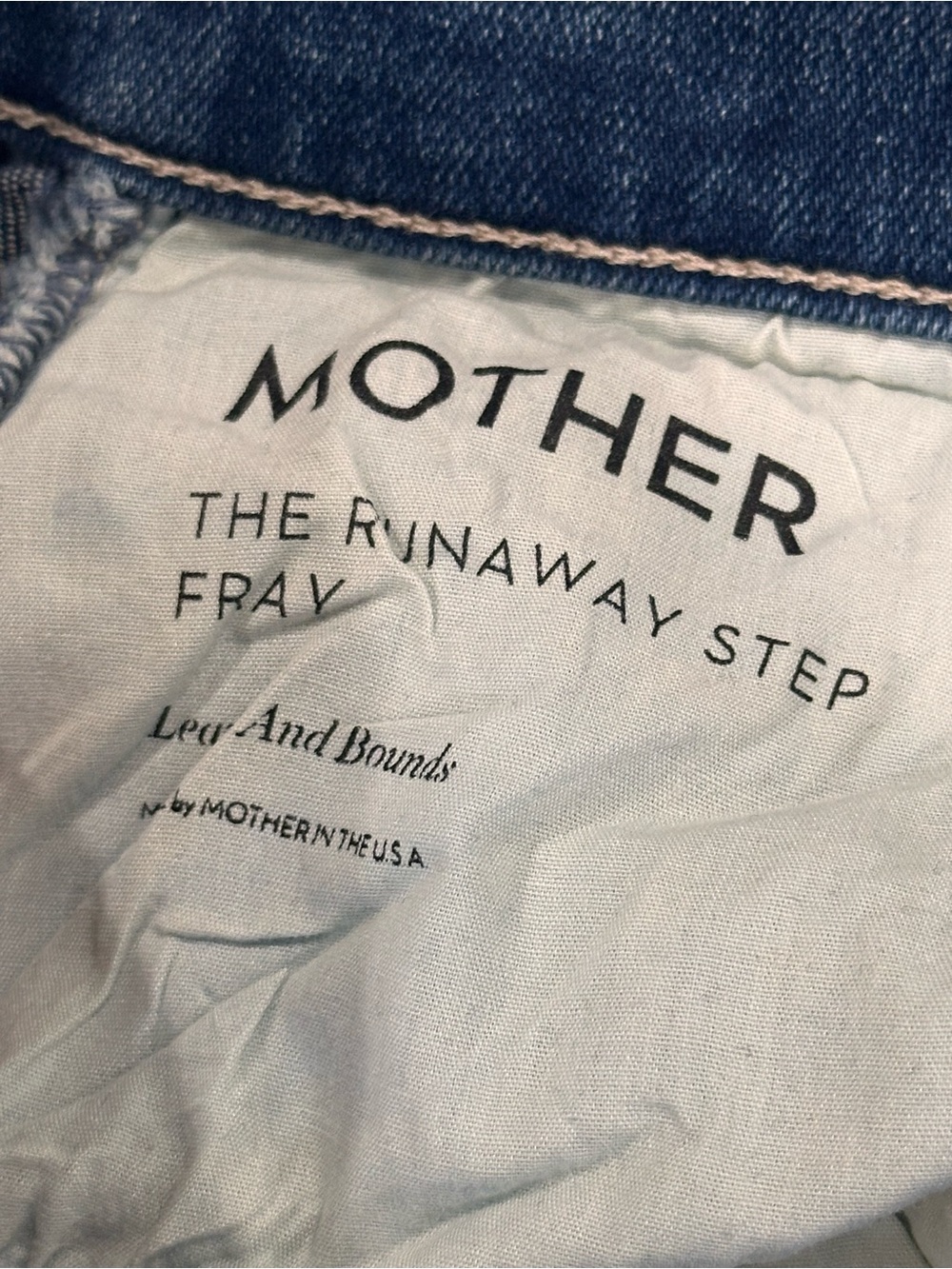 MOTHER The Runaway Step Fray Women's Light Blue Flare Jeans - Picture 3 of 9